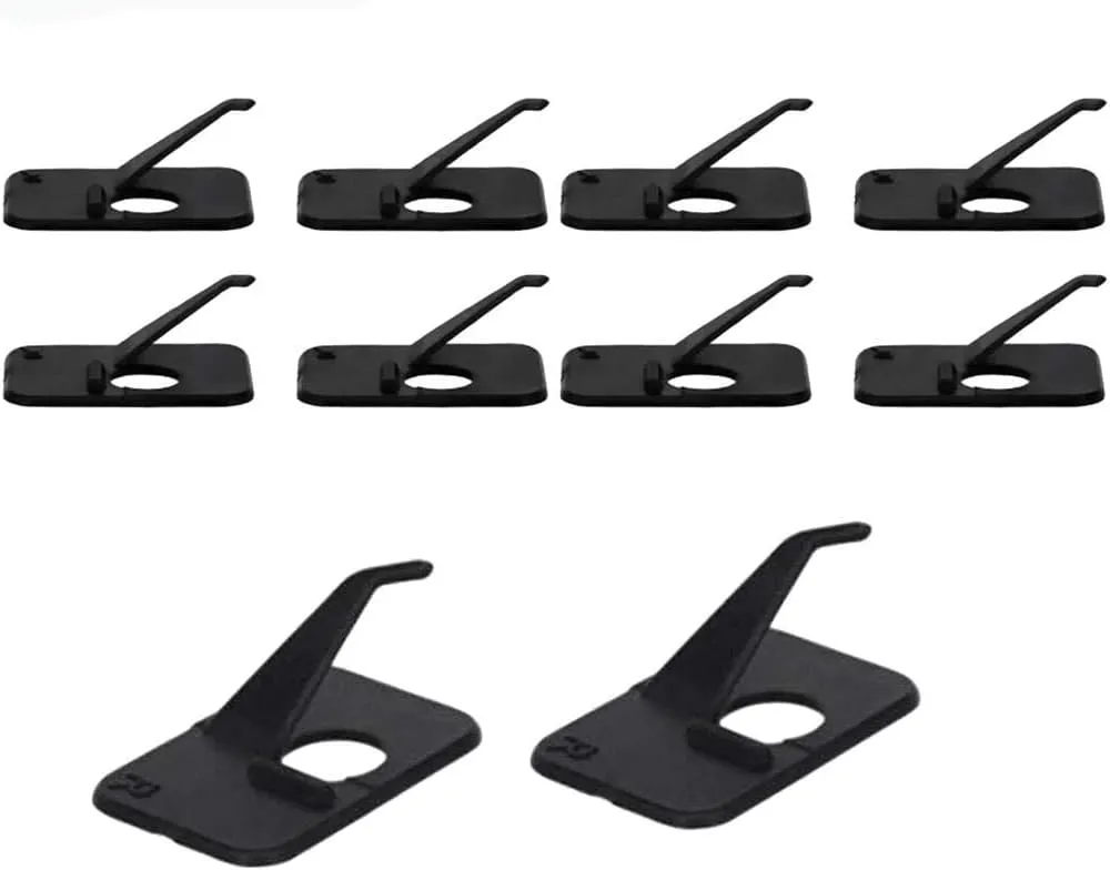 10pcs Black Plastic Arrow Rest Archery RH Recurve Bow Arrow Rest Hunting Shooting Targeting Accessory Right Hand