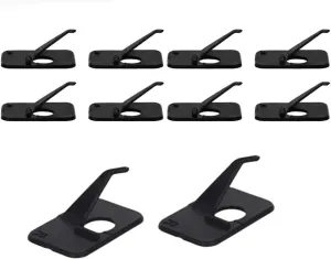 10pcs Black Plastic Arrow Rest Archery RH Recurve Bow Arrow Rest Hunting Shooting Targeting Accessory Right Hand