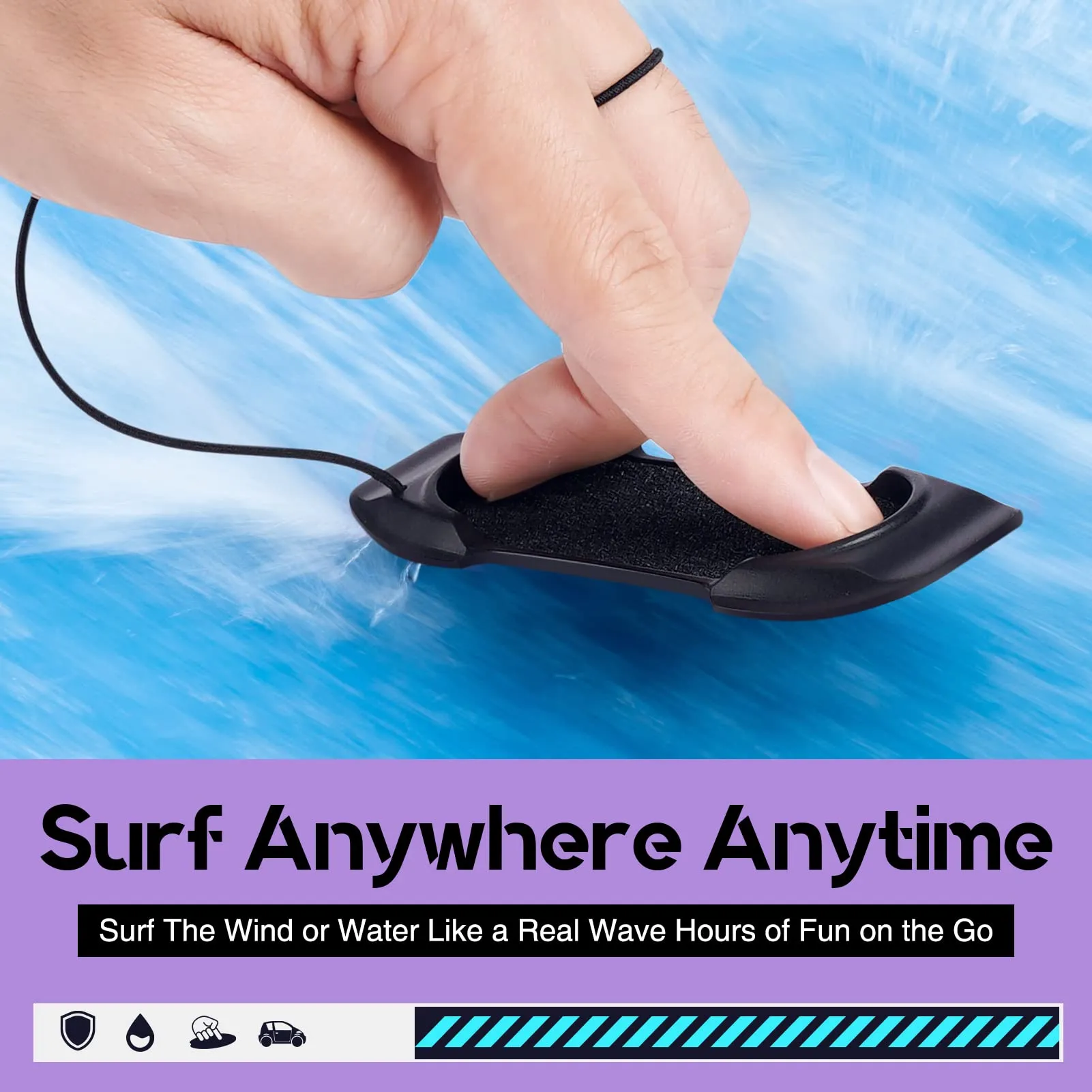 2-Pack Finger Surfboard Decompression Toys, Hand tip Flying Surfboard Toys, Finger Surfboard for Adult Teen Boys and Girls, Birthday Gift Toys