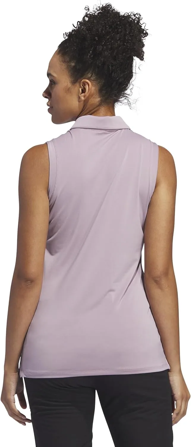 adidas Women's Ultimate365 Solid Sleeveless Polo Shirt