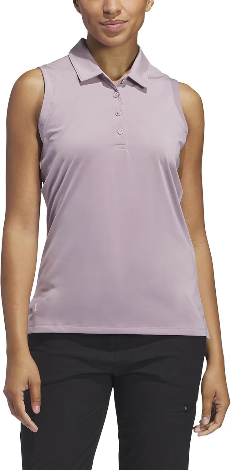 adidas Women's Ultimate365 Solid Sleeveless Polo Shirt