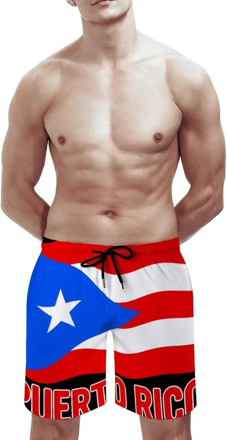 Bats Halloween Goth Mens Swim Trunks Quick Dry Summer Beach Board Shorts with Mesh Lining