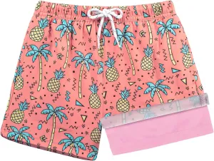 BRISIRA Toddler Boys Swim Trunks Swimsuit Boys Bathing Suit Compression Boxer Brief Liner Anti-Chafe Little Kids Baby 12m-5t