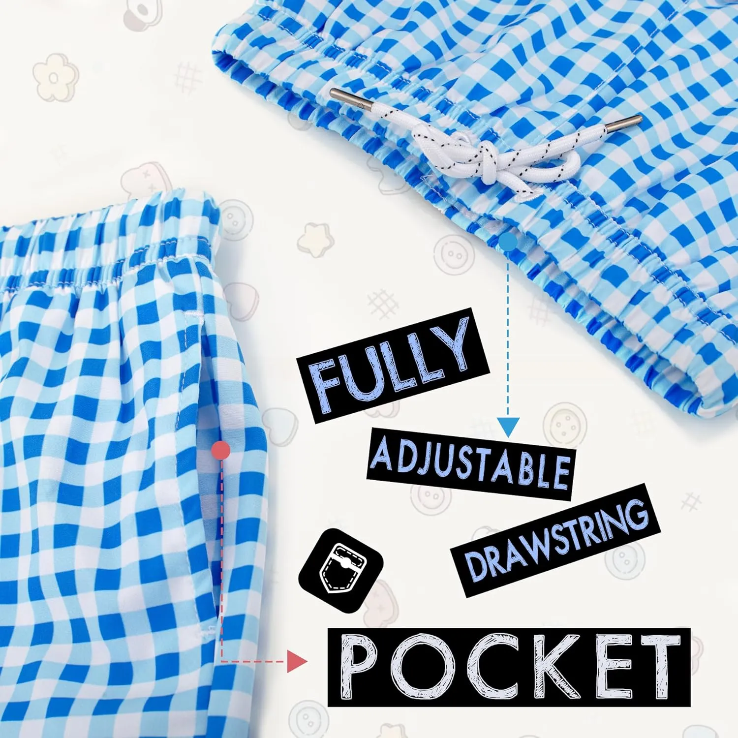 BRISIRA Toddler Boys Swim Trunks Swimsuit Boys Bathing Suit Compression Boxer Brief Liner Anti-Chafe Little Kids Baby 12m-5t