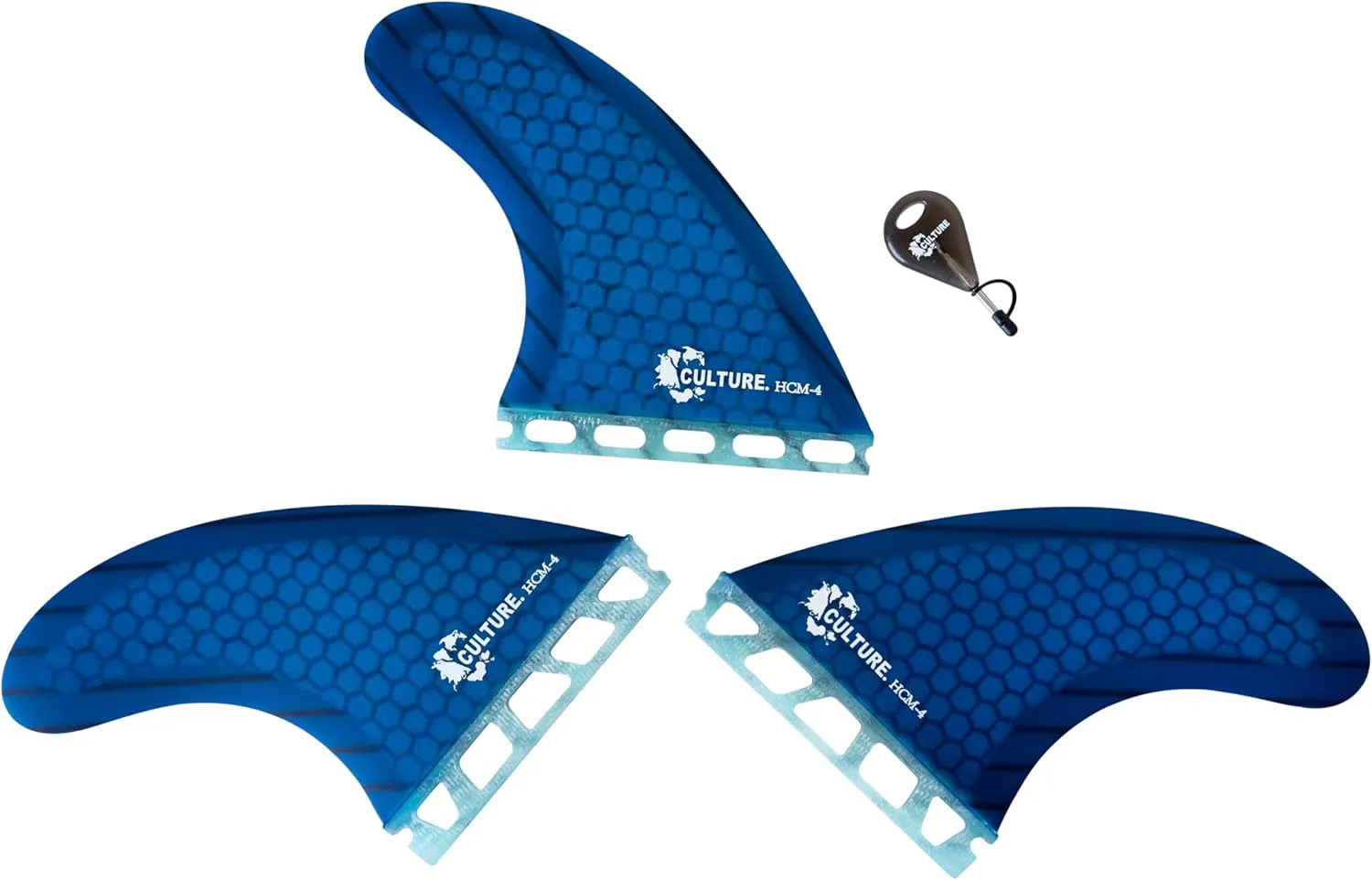 Culture Supply Signature RTM Honeycomb Tri Fin Surfboard Fin Sets - 5 Colors | 3 Sizes