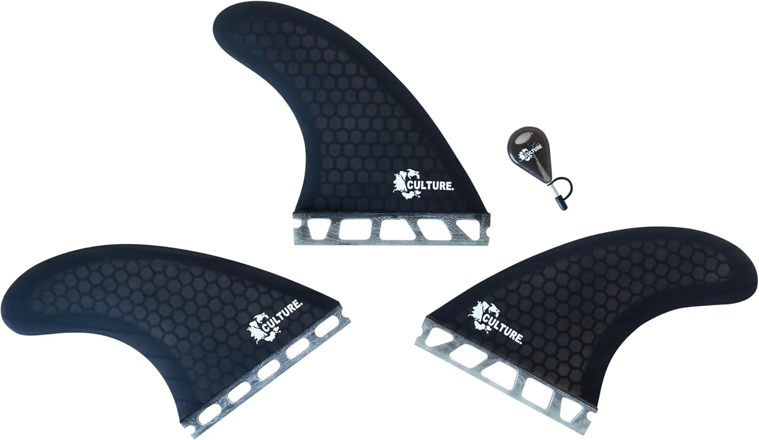 Culture Supply Signature RTM Honeycomb Tri Fin Surfboard Fin Sets - 5 Colors | 3 Sizes