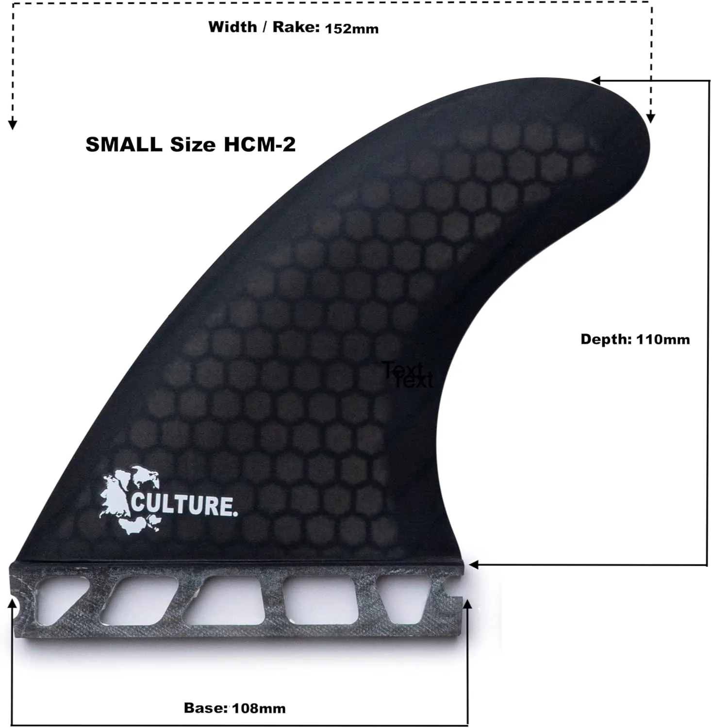 Culture Supply Signature RTM Honeycomb Tri Fin Surfboard Fin Sets - 5 Colors | 3 Sizes
