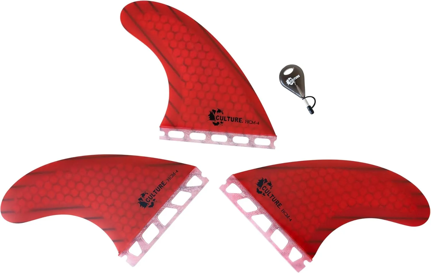 Culture Supply Signature RTM Honeycomb Tri Fin Surfboard Fin Sets - 5 Colors | 3 Sizes