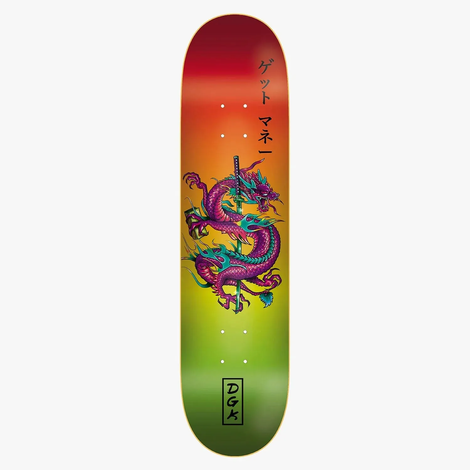 DGK Get Money Fuji Skateboard Deck - 7.8" Multi