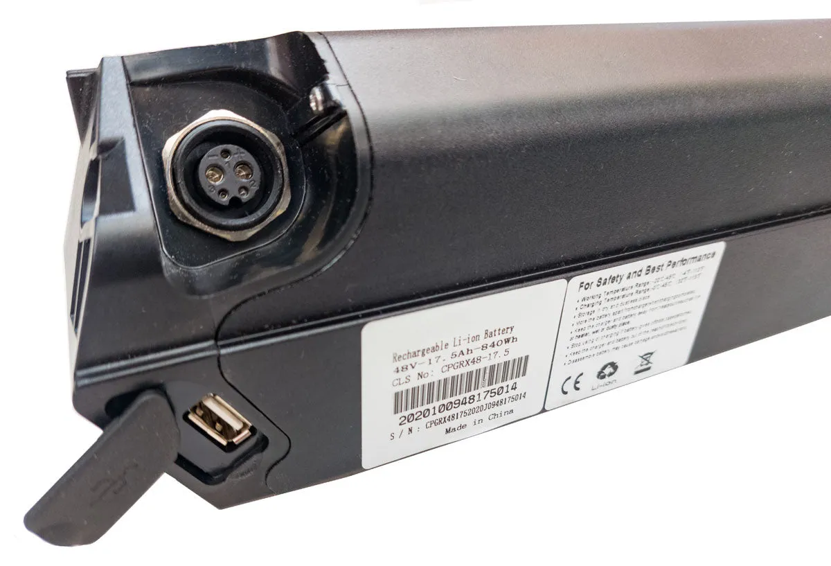 Dorado 458mm battery, 48v 17.5ah