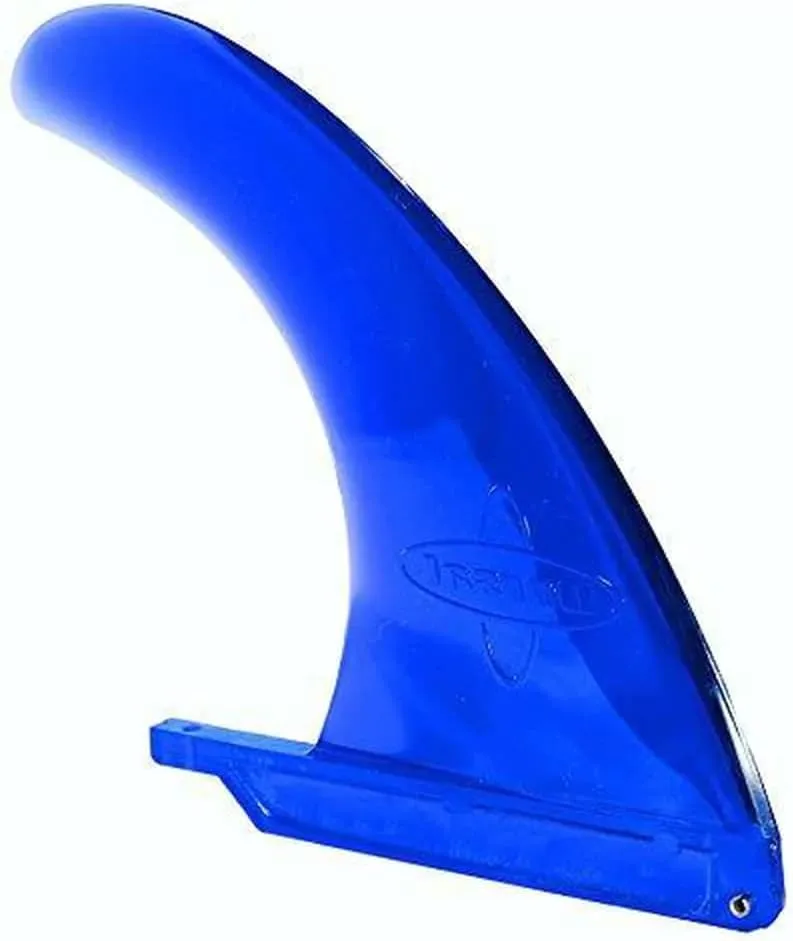 DORSAL Signature Surf SUP Single Center Fin for Longboard Surfboard Blue Polycarbonate