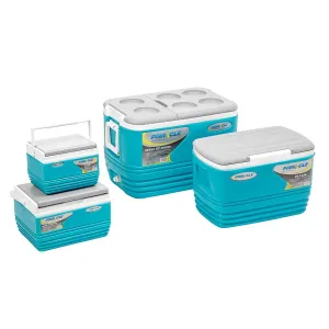 Eskimo Blue Ice Chests Outdoor Set | 4 pcs | Camping Ice Coolers | CLEARANCE