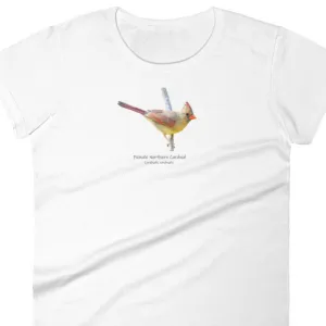 Female Northern Cardinal Women's Short Sleeve T-Shirt
