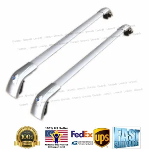 Fit 2010-2025 AUDI Q7 Baggage Luggage Cross Bar Crossbar Sliver Top Roof Rack