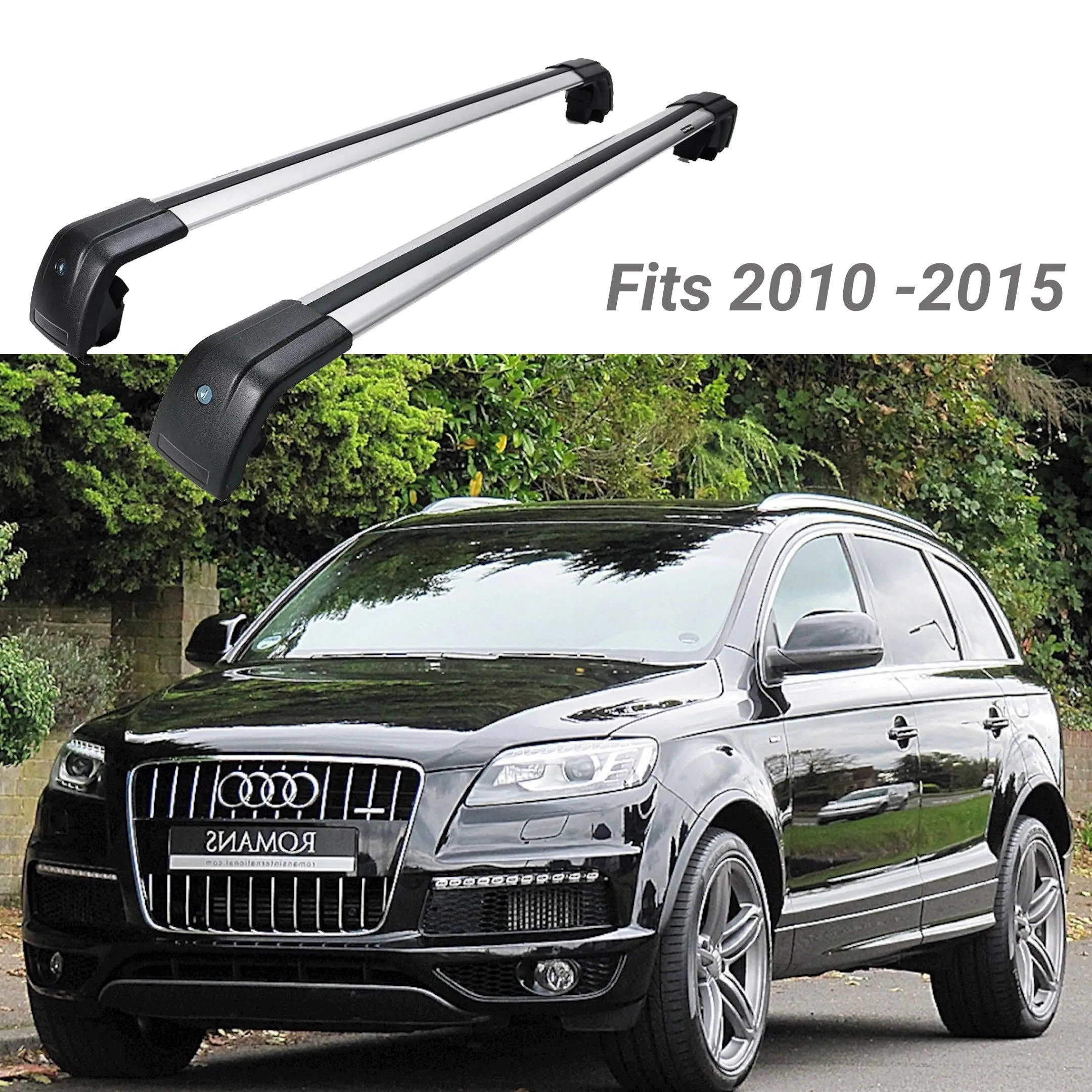 Fit 2010-2025 AUDI Q7 Roof Rack Baggage Luggage Cross Bar crossbar
