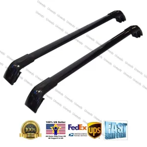 Fit 2011-2025 AUDI Q5 Baggage Luggage Cross Bar Crossbar (Black)
