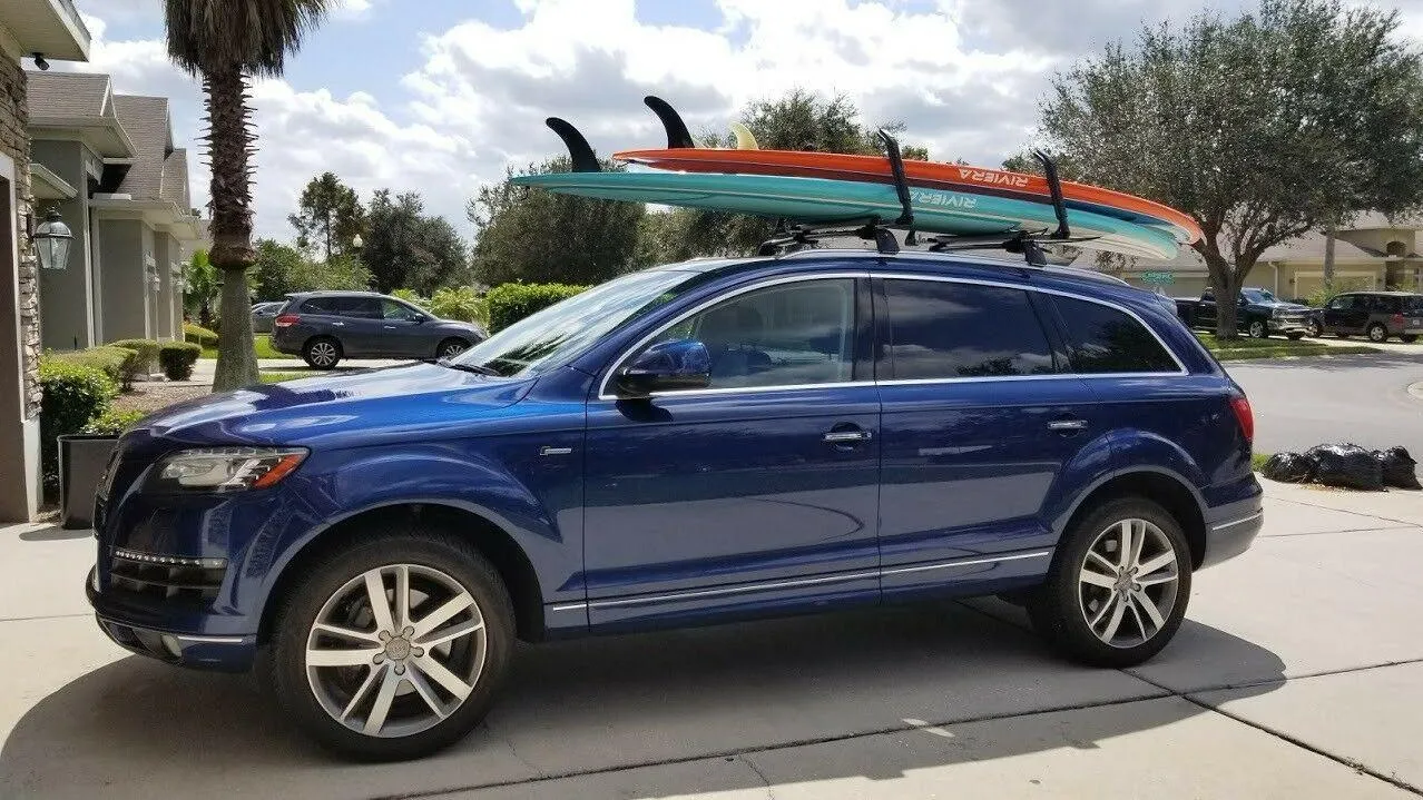 Fit 2011-2025 AUDI Q5 Baggage Luggage Cross Bar Crossbar (Black)
