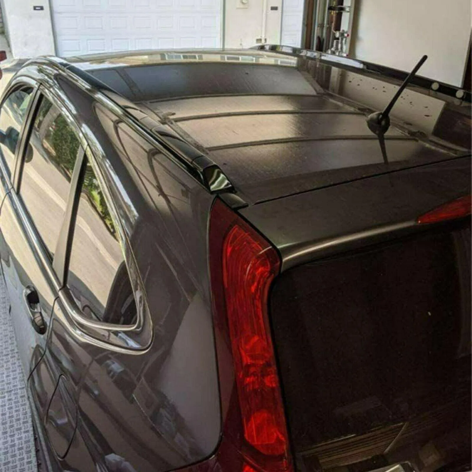 Fit 2012-2016 Honda CRV CR-V Black Silver Roof Rack Side Rail Bar Cross Bar Set