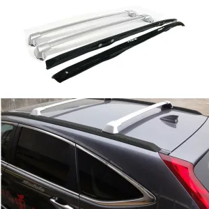 Fit 2012-2016 Honda CRV CR-V Black Silver Roof Rack Side Rail Bar Cross Bar Set