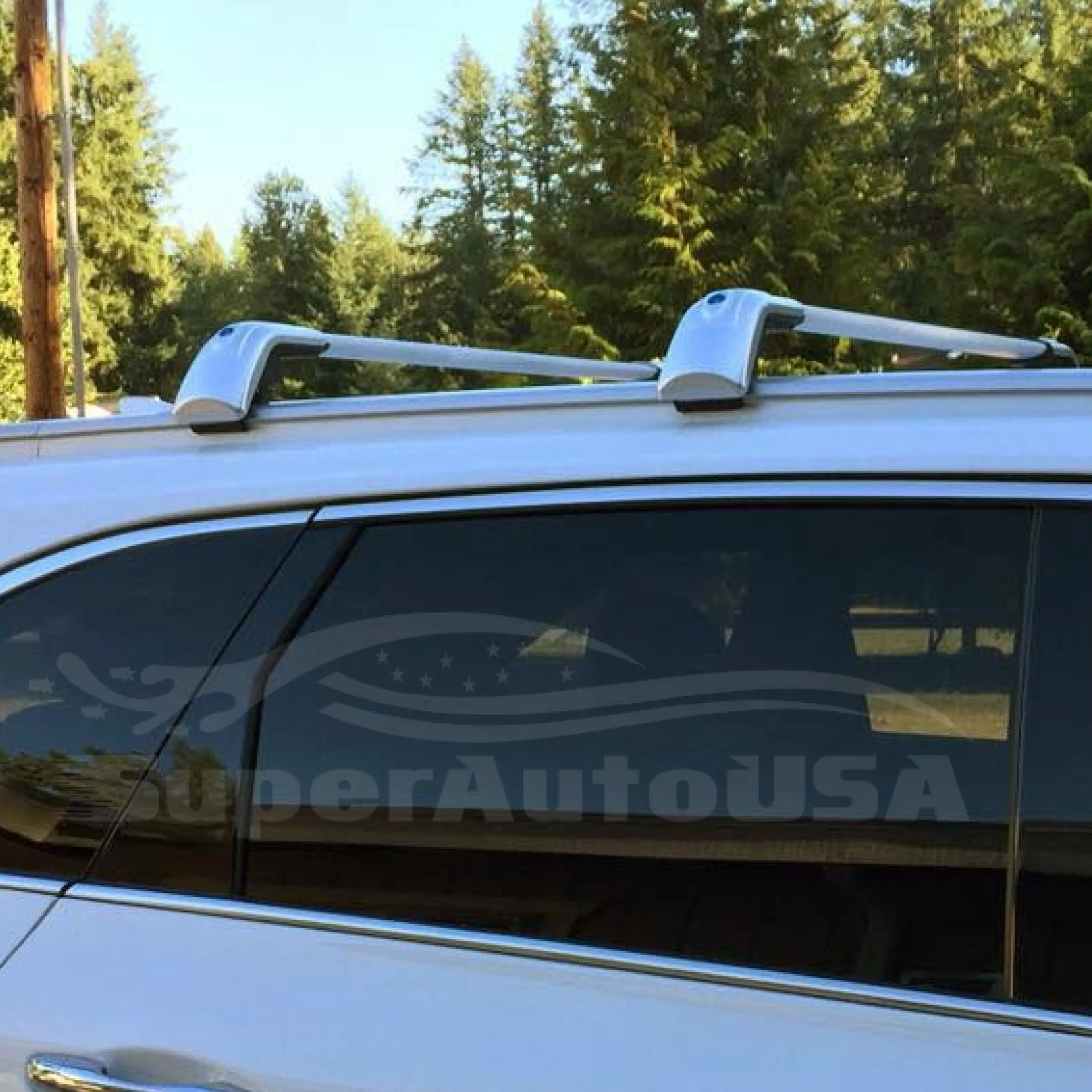Fit 2013-2019 Lincoln MKC Sliver Roof Rack Crossbar Luggage Carrier
