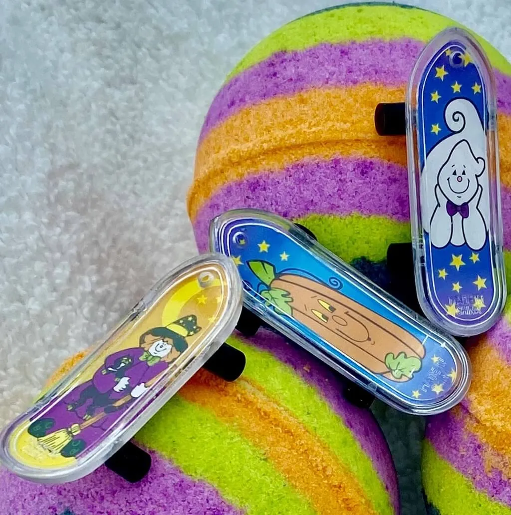 Halloween Skateboard Bath Bomb with Toy Skateboard Inside