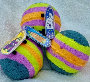 Halloween Skateboard Bath Bomb with Toy Skateboard Inside