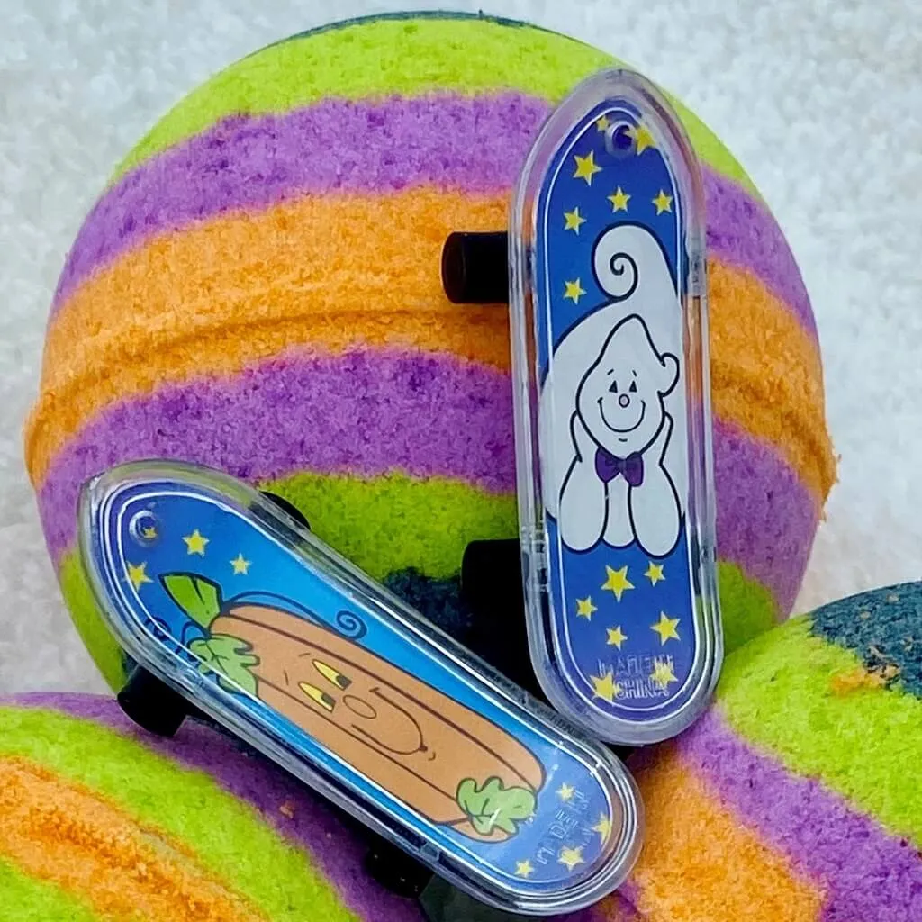 Halloween Skateboard Bath Bomb with Toy Skateboard Inside