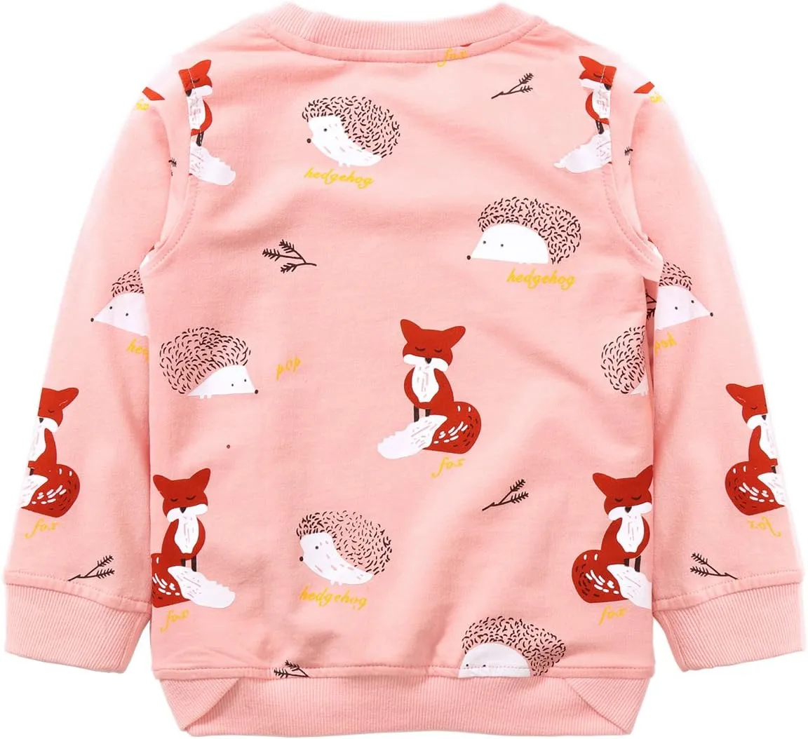 Hongshilian Unisex Kids Cute Cartoon Cotton Sweater Shirt