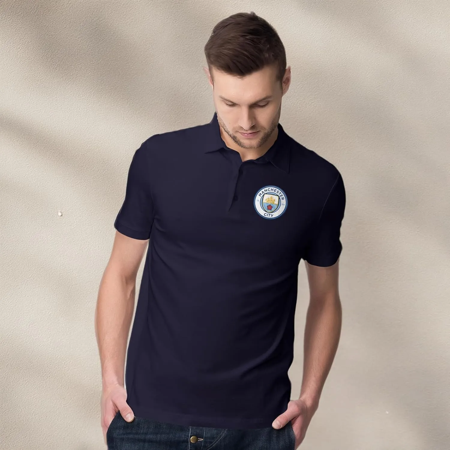 Icon Sports Officially Licensed U.S. Soccer Woven Patch Polo Shirt