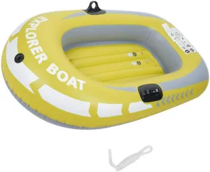 Inflatable Boat Inflatable Boat Set Thickened Rowing Boats for Kids Yellow One Person
