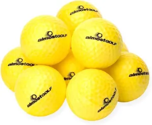 Limited Flight Practice Foam Golf Balls  Realistic Spin, Trajectory, & Accuracy Training