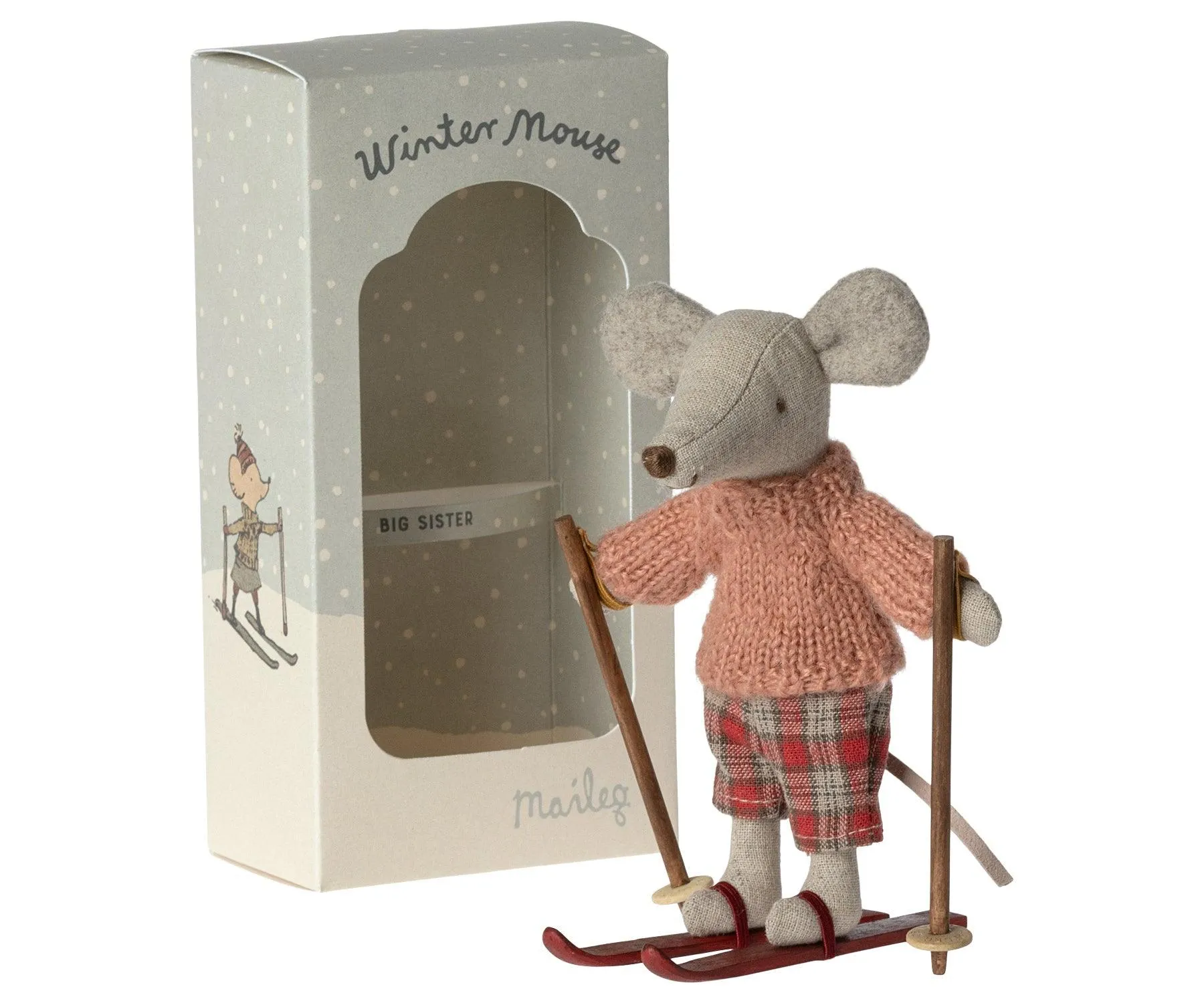 Maileg Ski Mouse Big Sister RETIRED LOW STOCK