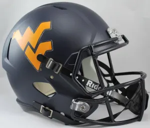 NCAA West Virginia Mountaineers Full Size Speed Replica Helmet, Blue, Medium