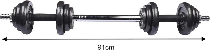 Pair of Adjustable Chrome Iron Dumbbell