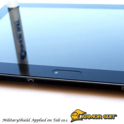 Samsung Galaxy Tab 10.1 Screen Protector   White Carbon Fiber Skin Protector