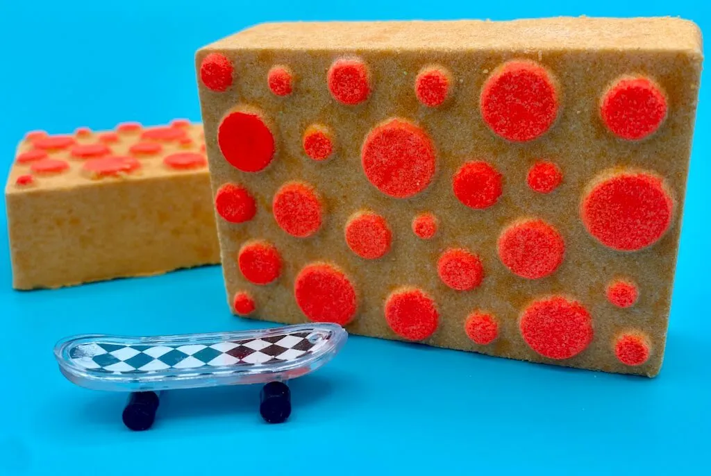 Skater Deck Bath Bomb with Toy Skateboard Inside