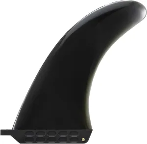 Surfboard Fins 9 Inch Soft Flex SUP Single Center Fin Inflatable Paddle Board Longboard Surf Fins Surfing Accessories, Gray Transparent