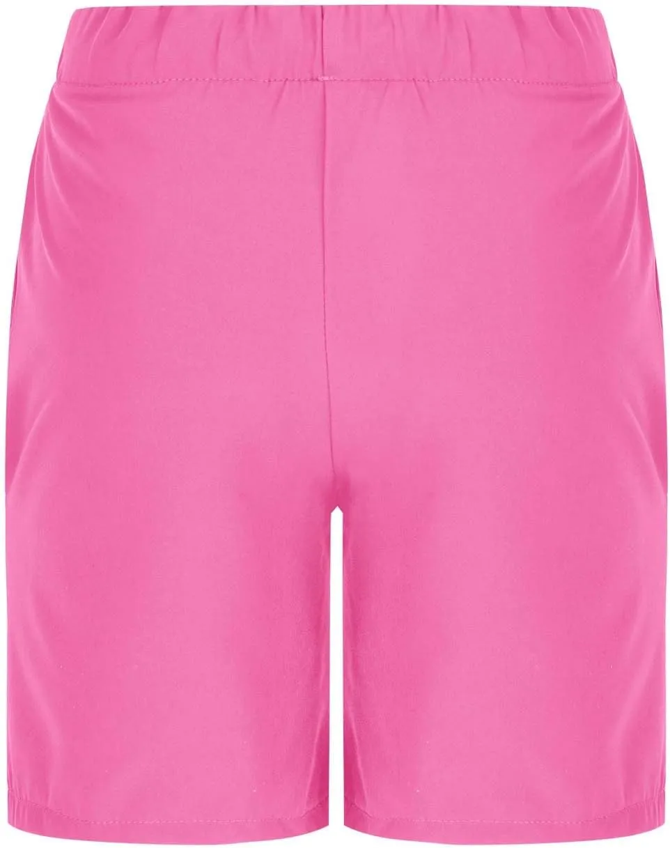 Swim Shorts for Girls Quick Dry High Waisted Trunks with Compression Liner Drawstring Beach Board Shorts Swim Bottoms