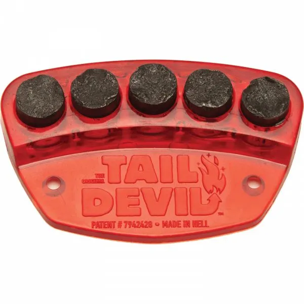 Tail Devil Sparking Skateboard Skid Plate - Red